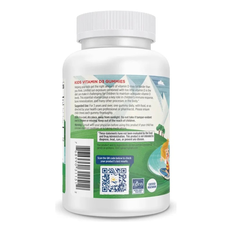 Nordic Naturals Vitamina D3 para niños, 10 mcg de vitamina