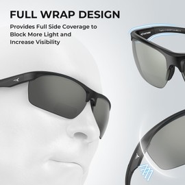 KastKing Tugaloo Bifocal Polarized Fishing Sunglasses, Bi-focal x1.5 x2.0 x2.5 Magnifications,UV Protection Reader Sunglasses