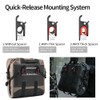 Motorcycle Side Bag Waterproof with Quick Release 24-42L Expandable Motorcycle