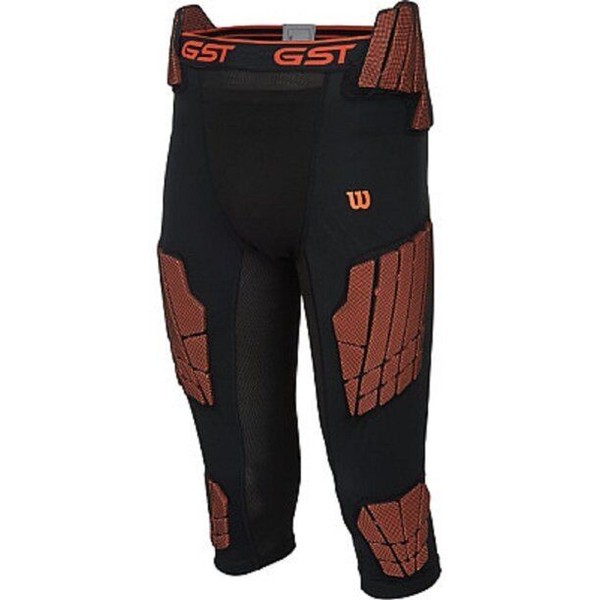 Wilson Adult GST Football 5 Pad Compression Impact 3/4 Girdle Pants - LARGE