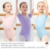 Vestido Manga Corta para Danza Ballet, Leotardo Danza Algodón para