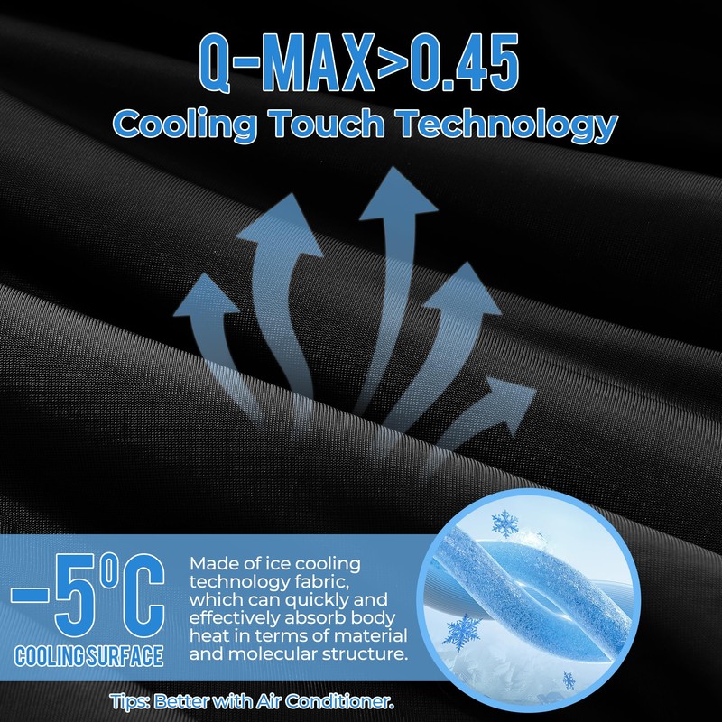 bedsmile Waffle Weave Cooling Comforter King Size, Q-Max 0.45 Reversible