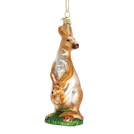 Kurt Adler Noble Gems™ Kangaroo Glass Ornament, 5"
