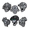 2 PCS AliPlus Skull Night Vision Goggles Patch Luminous Patch