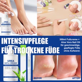 Urea 60% Foot Cream Stick Foot Care Cream for Cracked Heels and Dry Skin, Deep Moisture
