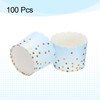 HARFINGTON 100Pcs Colorful Paper Baking Cups 6oz Cupcake Wrappers Scalloped