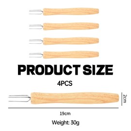 Biluer 4 Pieces Corn Cob Holder Potato Fork Shell Potato Picker