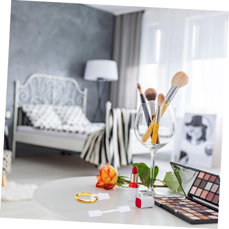 Operitacx Quadratische Preisschilder 200 Stück Blanko Preisschilder Papieretiketten für Schmuck