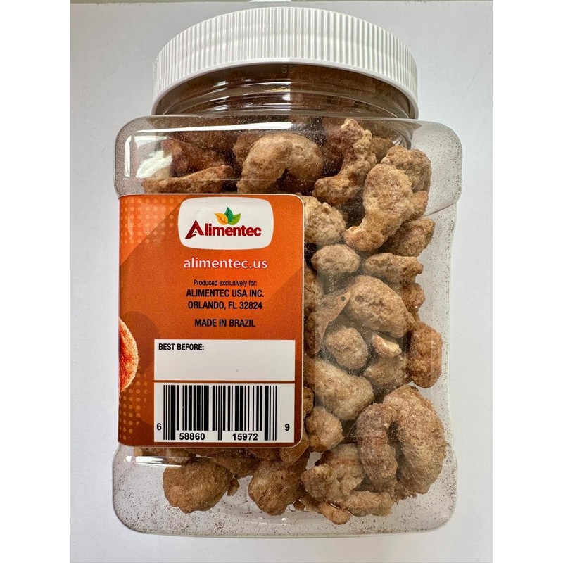 Alimentec Caramelized Cashew Nuts with Cinnamon 16 Oz | Gourmet