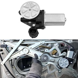 Compatible con Toyota Camry Power Window Motor 2002-2006 RAV4 2001-2005 Highlander 2001-2007 Scion xA 2004-2006, motor de ventana para lado delantero del conductor, enchufes de 2 pines