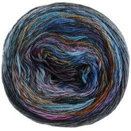 LANA GROSSA Colorissimo Colourful Merino Wick Yarn, Hand Knitting Yarn Made of 100% Virgin Wool (Extra Fine Merino), 100 g Wool for Knitting and Crocheting, 300 m Yarn