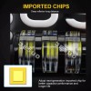 JESUO Pair Dot 7" inch LED Round Headlights DRL Hi/Lo