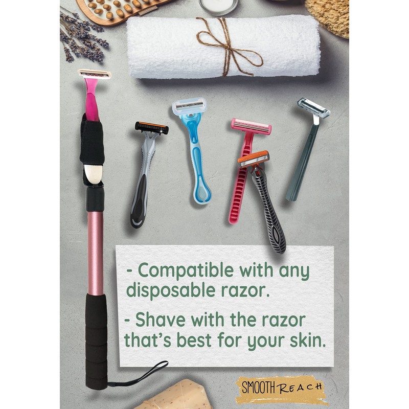 Universal Leg Shaving Extension Handle with Adjustable Length – Leg