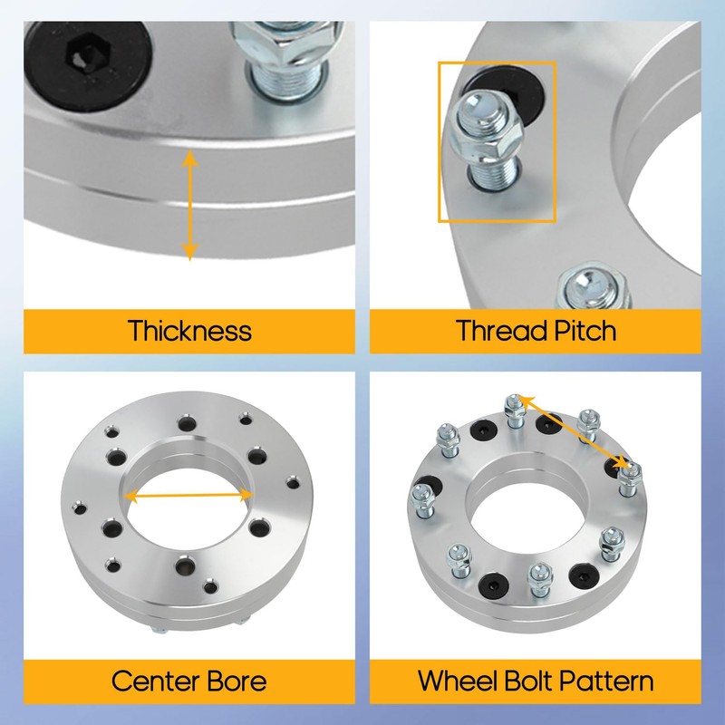 OCPTY 6x5.5 to 8x170 Wheel Adapters for 1500 for Avalanche