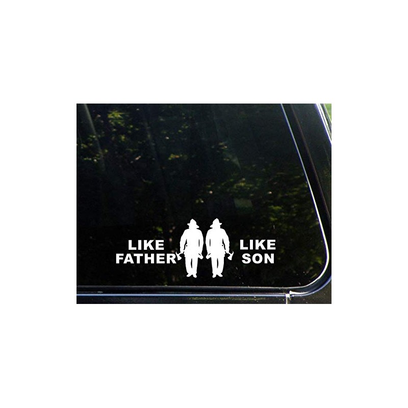 Diamond Graphics Like Father Like Son Firefighter (8-3/4" X 3-1/4")