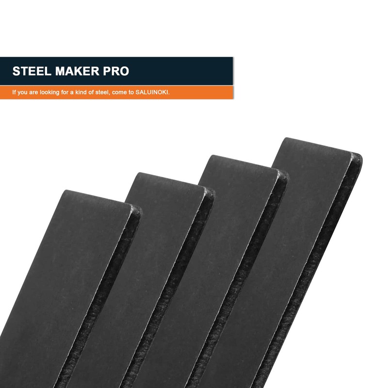 SALUINOKI 10Pack 5160 Steel Flat Stock 4"x2"x1/8" Knife Blanks for