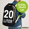 Huuraa Seesack Canoeing Kajakfahren Geschenk 20 Liter Black Baumwolle Canoeing