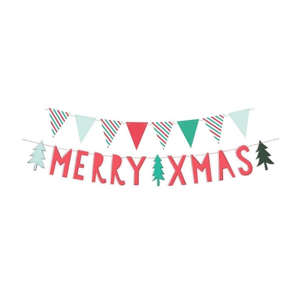 Decoration Set Banner 'Merry Christmas' Party Chain Merry Christmas Decoration