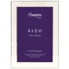 Hampton Frames STEPHANIE 4x6 (10x15cm) Silver Edged Picture Photo Frame
