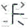 Soaker Hose Accessory, Garden Hose Fittings Kit for 1/2" Tubing,