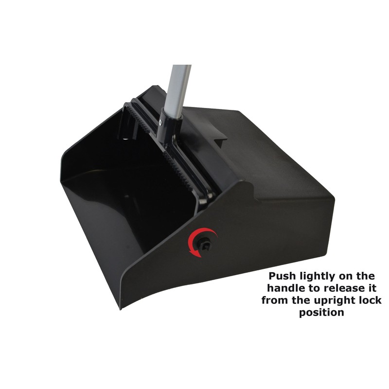 Janico 1085 Commercial Lobby Dustpan Upright, Aluminum Handle, 37” Length,
