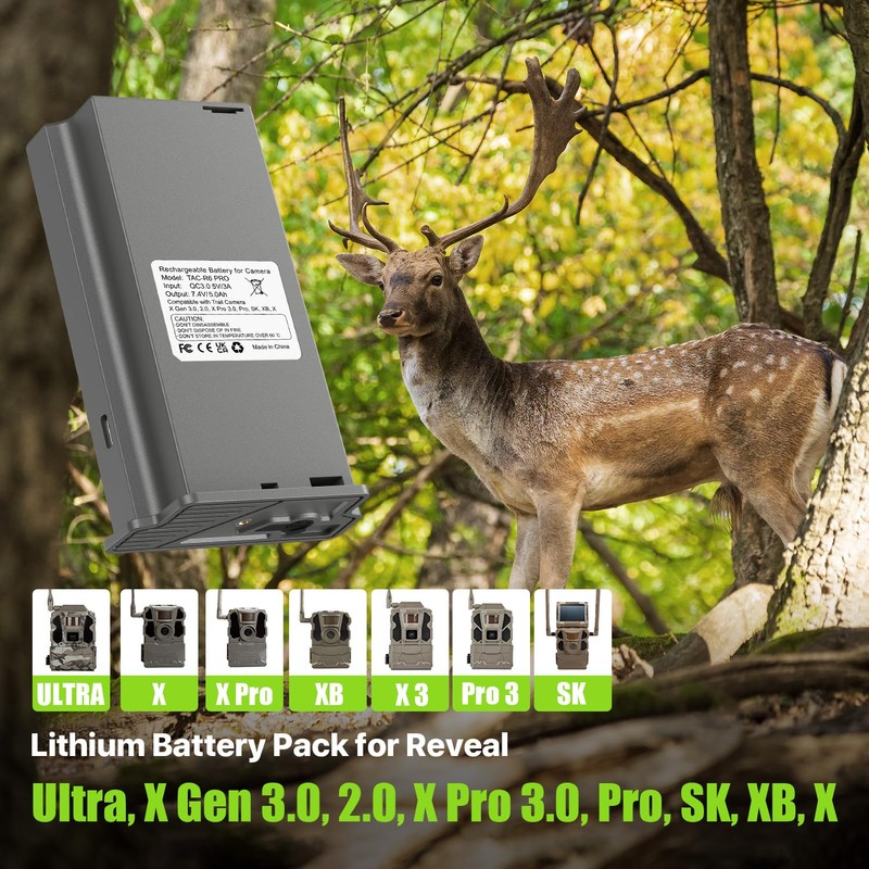 METACUCU 4 Pack New Reveal Lipo Lithium Battery Upgraded Solar