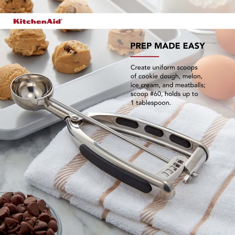 KitchenAid Cookie Dough Scoop Set, Set Of 3, Black