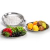 WUWEOT 10 Pack Stainless Steel Dinner Plates, 10" Round Kitchen