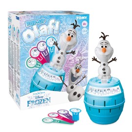 TOMY games Pop Up Olaf Children's Action Board Game, Family & Preschool Kids Game, Action Game for Children