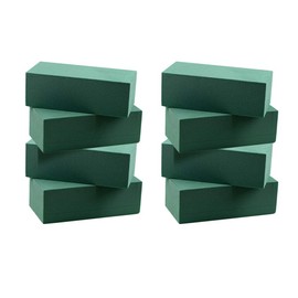 Schaumstoff-Ziegelsteine für Blumenarrangements, 22,9 x 10,2 cm, Grün, 8 Stück