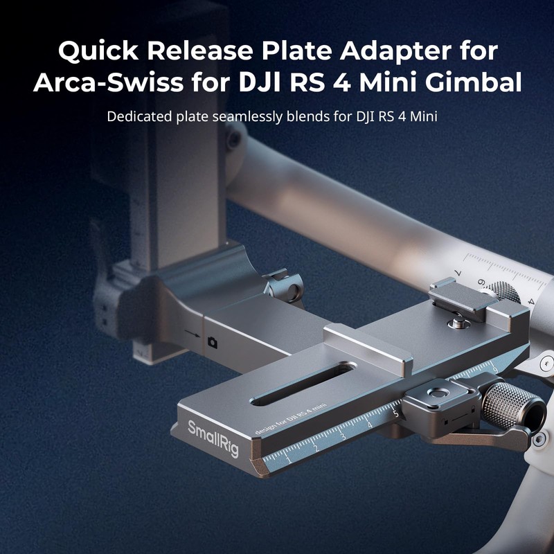 SmallRig DJI RS 4 Mini Gimbal Quick Release Plate Adapter