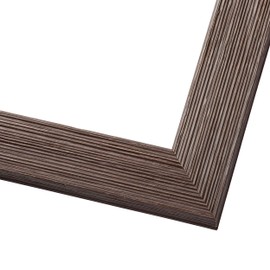 Poster Palooza 10x7 Frame Brown Barnwood Distressed/Aged Old Weathered Natural Wood Look Picture Frame with UV Acrylic Glass, Foam Board Backing & Hanging Hardware Included