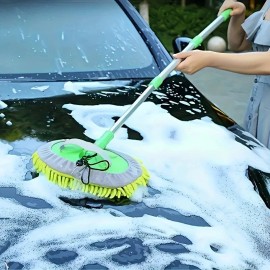 Unbranded LEIBOO Car Cleaning Brush Detailing Adjustable Super Absorbent Car Wash Brush Te - 1Mop and 1Mop Head