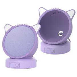 Liboer Echo Pop Battery Base Portable Battery Base for Echo Pop, Echo Pop Battery Base with Protective Case (Purple)