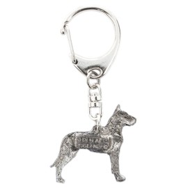 グレートデン（断耳バージョン） イギリス製 アート ドッグ キーホルダー コレクション