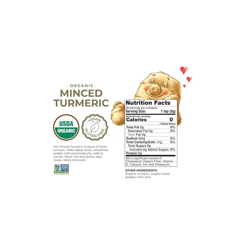 The Ginger People Cúrcuma Picada Orgánica 190 G The Ginger