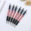 QFSH 12Pcs American Flag Retractable Ballpoint Pens 1mm Black Ink