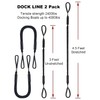 2PCS Dock Lines 3FT Premium Bungee Boat Lines Boat Accessories