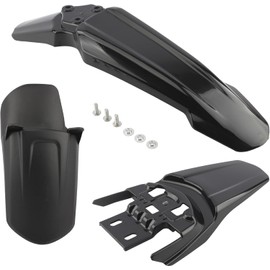 ABCERRSI Surron Front Rear Fender Set,3pcs Shock Front Rear Mud Guard For Sur Ron Light Bee Segway X/S X260 X160-Black