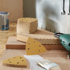 Bosch 50 x Expert C470 Sandpaper (for Paint on Wood, Diameter 93 x 93 mm, Grit 40, Professional Accessories Delta Sander)
