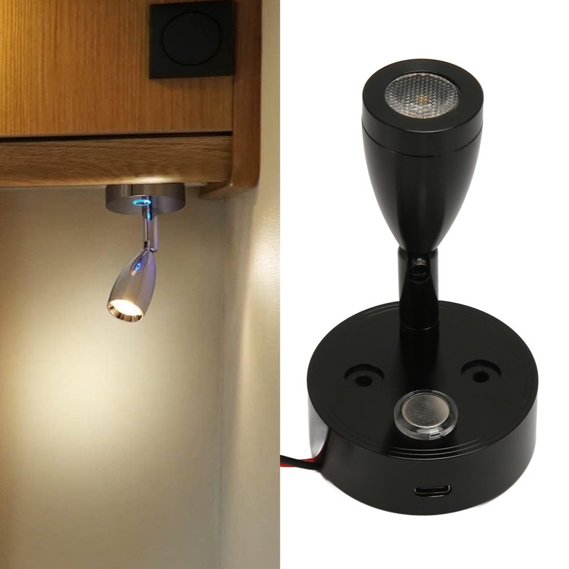 RV Interior Lights RV Dimmable Reading Light with USB Charging