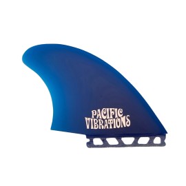 Pacific Vibrations Surfboard Fins HP Twin Keel fin Fits Futures base - BLUE