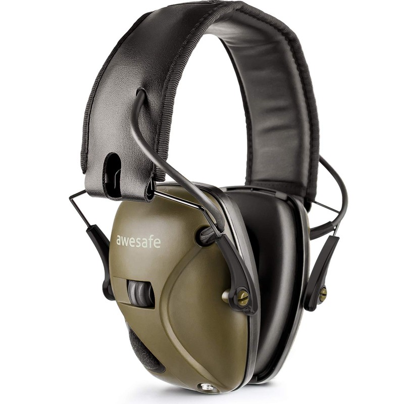 awesafe Soundproofing Earmuffs Soundproof/Sound Amplifier NRR 22 Ideal for Shooting