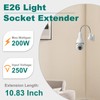 DiCUNO E26 to E26 Socket Extender (27.5CM/10.83 Inch Extension), Standard