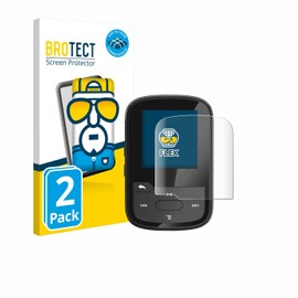 brotect 3D Curved Screen Protector compatible with SanDisk Clip Sport Plus (2 Pack) - Full Screen Coverage