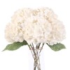 Jim's Cabin Artificial Flowers Silk Hydrangea Flowers with 5 Big