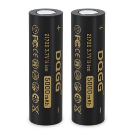 21700 Rechargeable Battery 3.7V 5000mAh Lithium Battery for Flashlights Headlamps Cameras Doorbells Toys(2 Pack) (2)