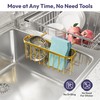SWTYMIKI Sponge Holder for Kitchen Sink, Kitchen Sink Caddy Rustproof