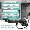 Hipoilk 23405SER, S23405SER, JA2C028-1, JA2C028G Bathroom Exhaust Fan Motor Replacement