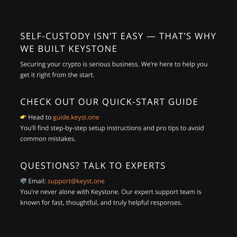 Keystone - Cryptocurrency Hardware Wallet Air-gapped, 4-inch Touch Screen, Store